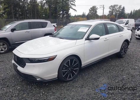 2023 Honda Accord Hybrid Touring из США, поврежденный, VIN 1HGCY2F83PA027410